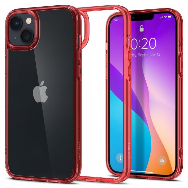 iPhone 14 Skal Ultra Hybrid Red Crystal