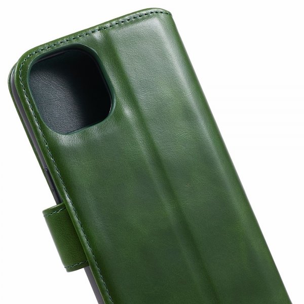 iPhone 15 Plus Etui Essential Leather Juniper Green