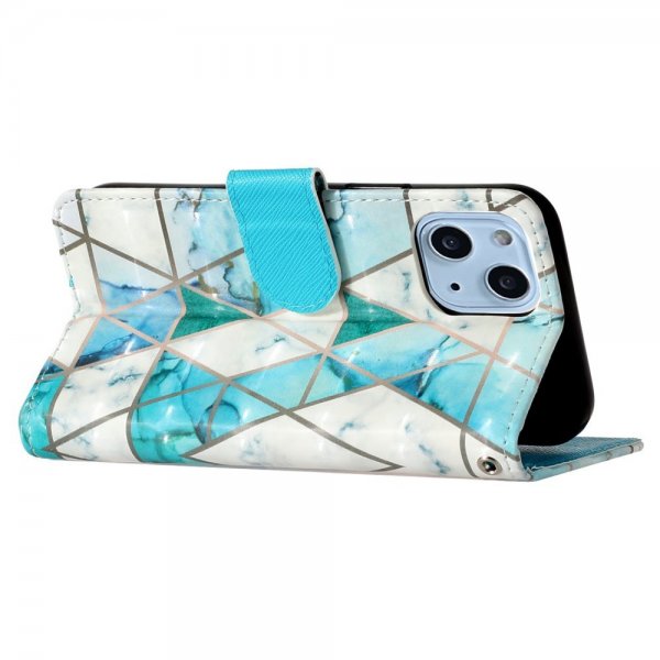 iPhone 15 Plus Etui Motiv Grøn Marmor