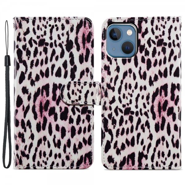 iPhone 15 Plus Etui Motiv Leopardmønster