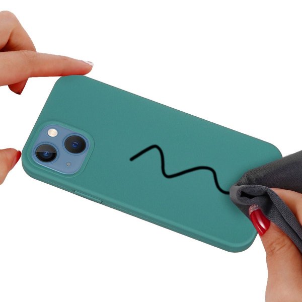 iPhone 15 Plus Cover Silikone Grøn