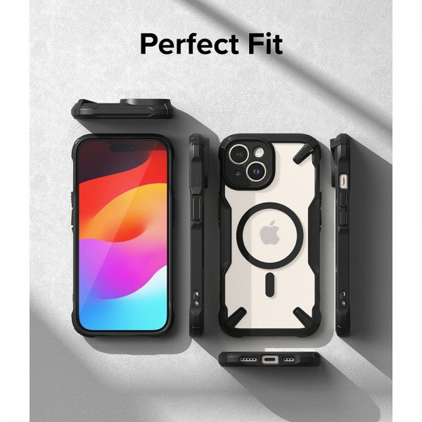 iPhone 15 Plus Cover Fusion X Magnetic Matte Black