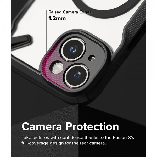 iPhone 15 Plus Cover Fusion X Magnetic Matte Black