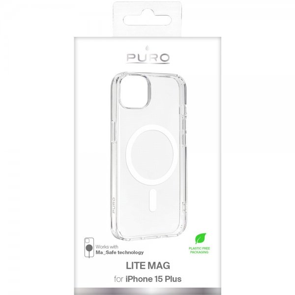 iPhone 15 Plus Cover LITE MAG Transparent