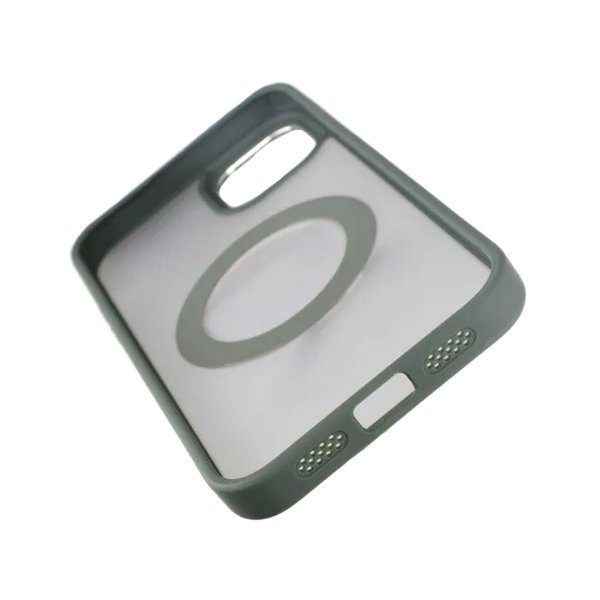 iPhone 15 Plus Cover Roterbart Stativ Grøn