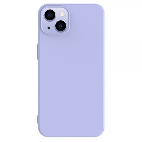 iPhone 15 Plus Cover Silikonetekstur Lilla