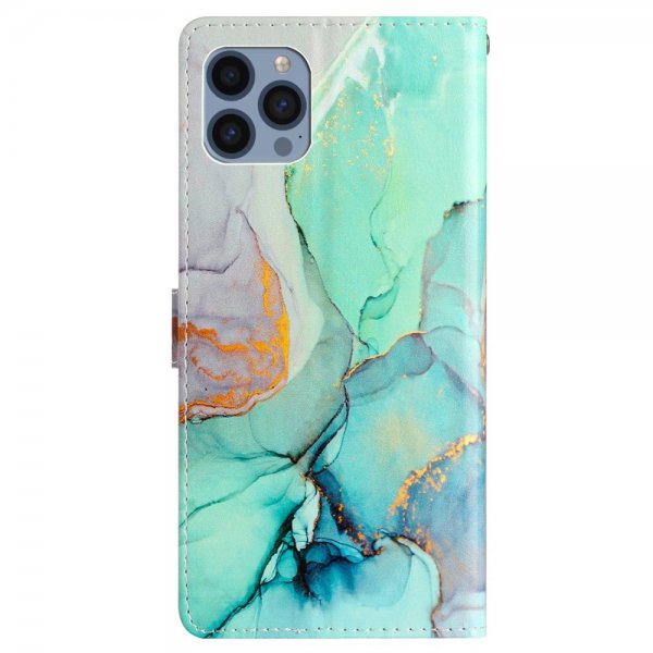 iPhone 15 Pro Max Etui Motiv Grøn Marmor