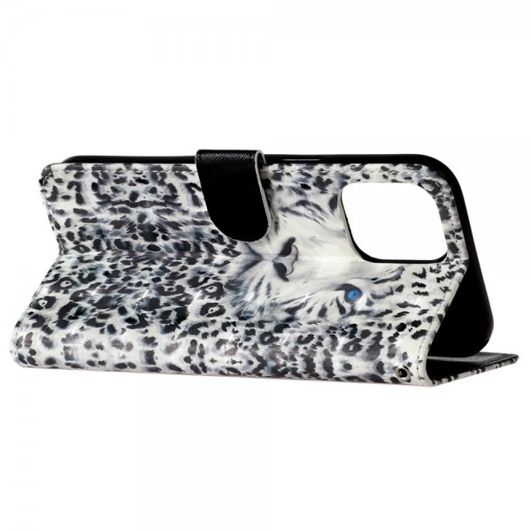 iPhone 15 Pro Max Etui Motiv Hvid Tiger