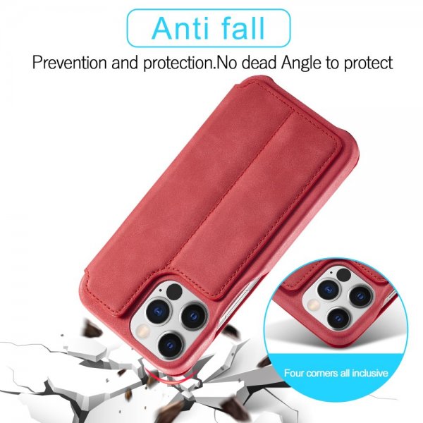 iPhone 15 Pro Max Etui Retro Rød
