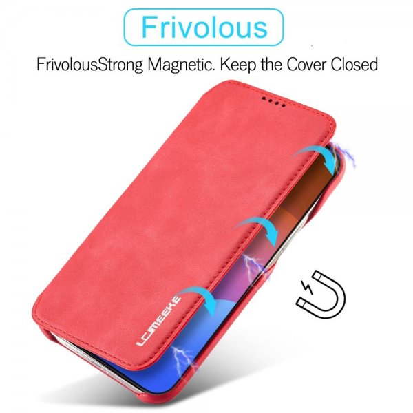 iPhone 15 Pro Max Etui Retro Rød
