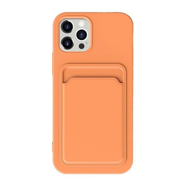 iPhone 15 Pro Max Cover Kortholder Orange