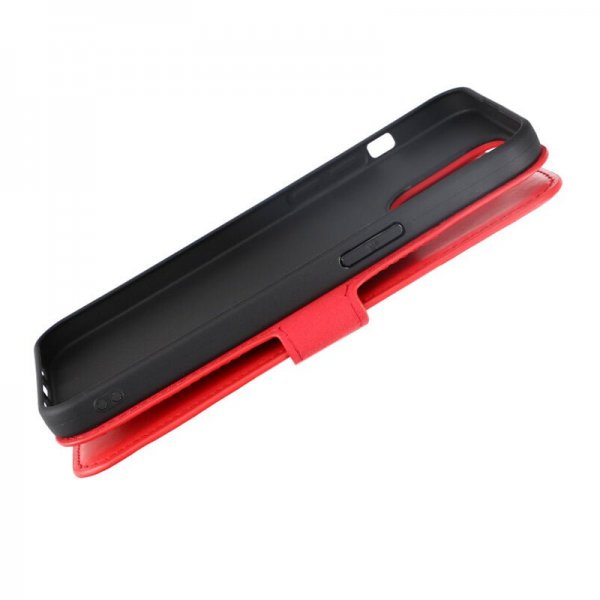 iPhone 15 Pro Max Etui Ægte Læder Rød