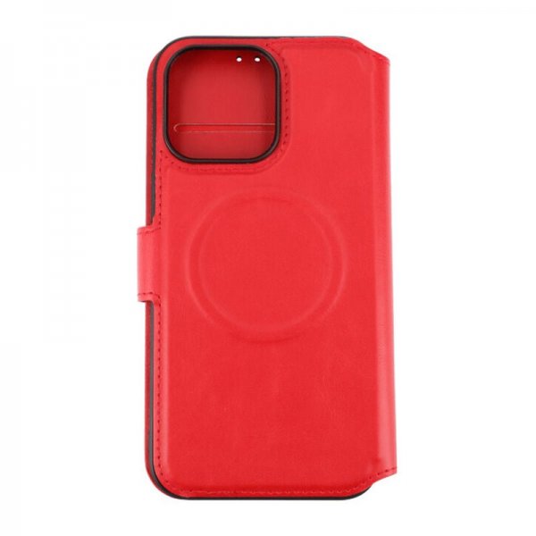 iPhone 15 Pro Max Etui 4 Kortholder MagSafe Rød