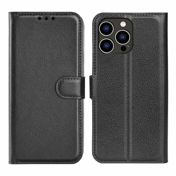 iPhone 15 Pro Max Etui med Stativ Sort