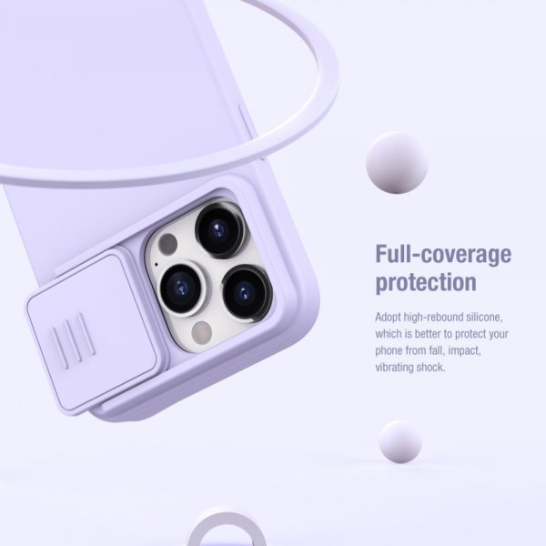 iPhone 15 Pro Max Cover CamShield Silky MagSafe Lyslilla