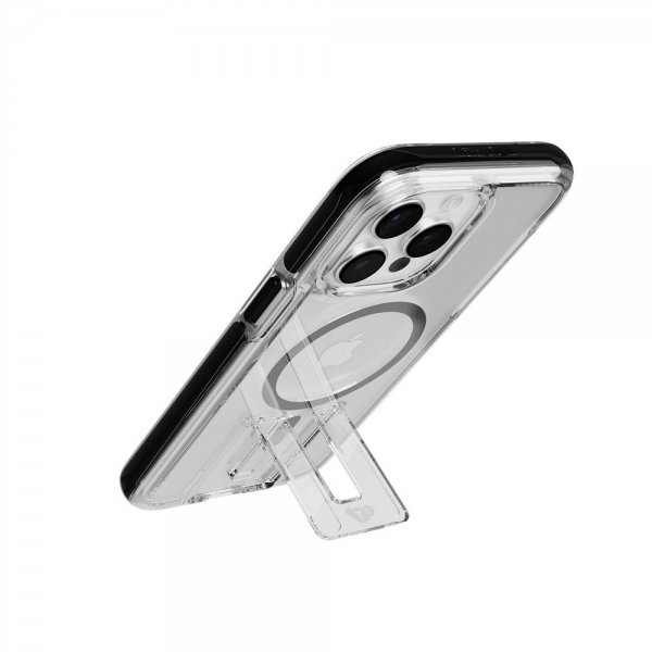 iPhone 15 Pro Max Cover Evo Crystal Kick MagSafe Clear/Black