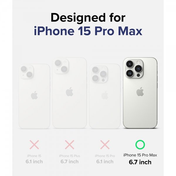 iPhone 15 Pro Max Cover Fusion Clear