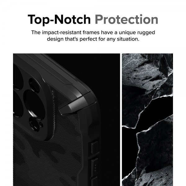 iPhone 15 Pro Max Cover Fusion X Design Camo Black
