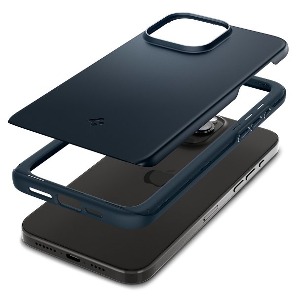 iPhone 15 Pro Max Cover Thin Fit Metal Slate