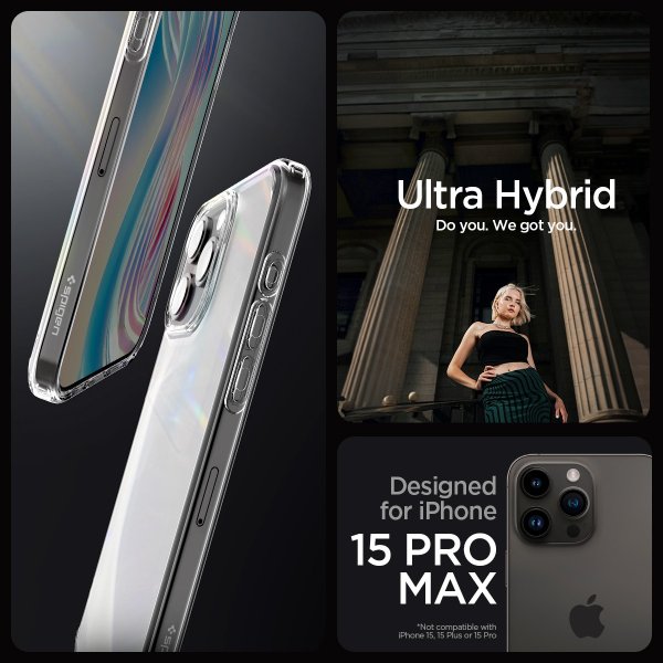 iPhone 15 Pro Max Cover Ultra Hybrid Frost Clear