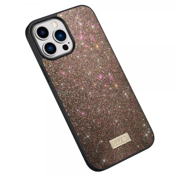 iPhone 15 Pro Cover Glitter Roseguld
