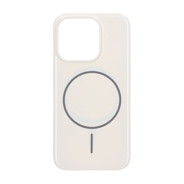 iPhone 15 Pro Cover TPU MagSafe Glat Hvid