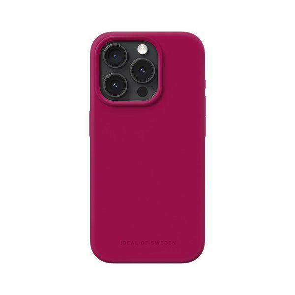 iPhone 15 Pro Cover Silicone Case MagSafe Magenta