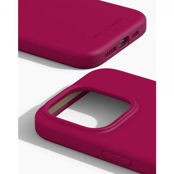 iPhone 15 Pro Cover Silicone Case MagSafe Magenta