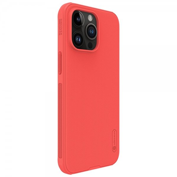 iPhone 15 Pro Cover Super Frosted Shield Pro Rød
