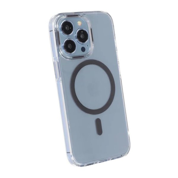 iPhone 15 Pro Cover TPU MagSafe Grå