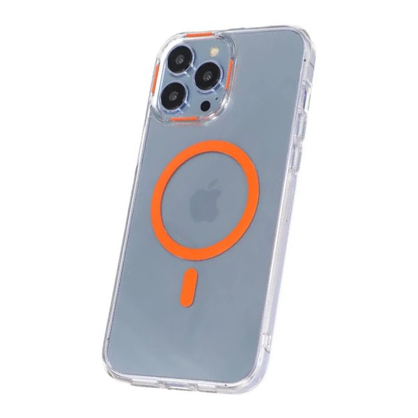 iPhone 15 Pro Cover TPU MagSafe Orange