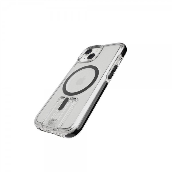 iPhone 13/14/15 Cover Evo Crystal Kick MagSafe Clear/Black