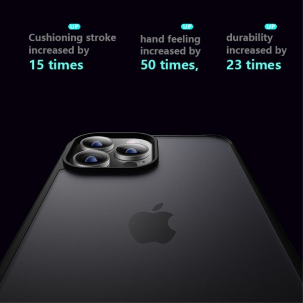 iPhone 15 Cover Frosted Bagside Blå