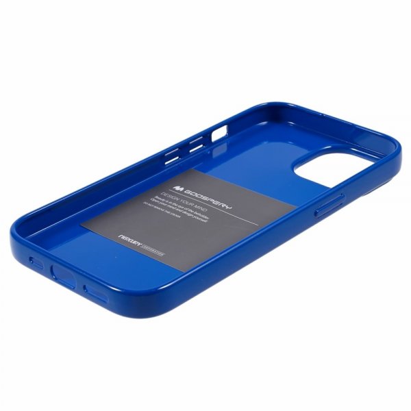 iPhone 15 Cover Jelly Glitter Blå