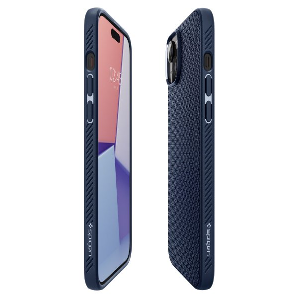 iPhone 15 Cover Liquid Air Navy Blue