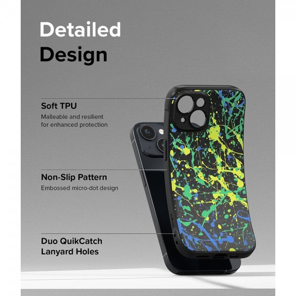 iPhone 15 Cover Onyx Design Action Painting