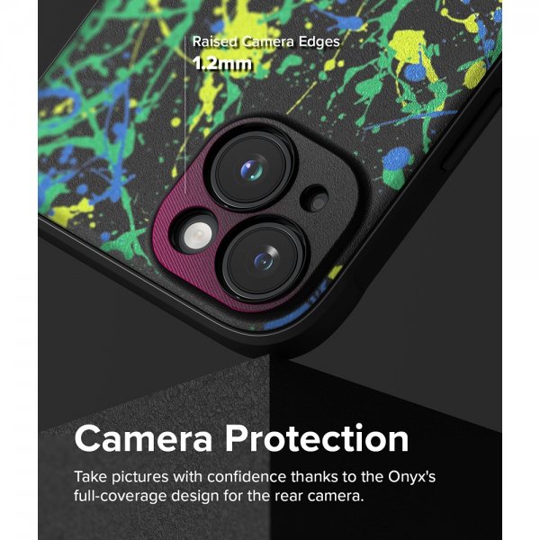 iPhone 15 Cover Onyx Design Action Painting