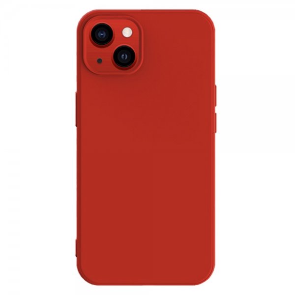 iPhone 15 Cover Silikonetekstur Rød