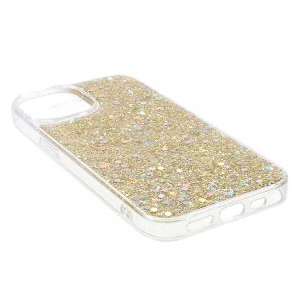iPhone 15 Cover Sparkle Series Citrine Gold