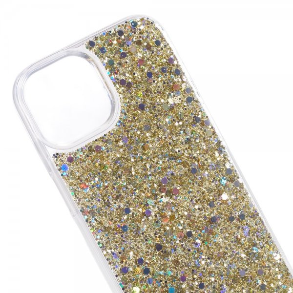iPhone 15 Cover Sparkle Series Citrine Gold