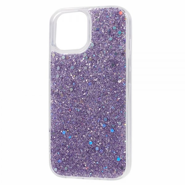 iPhone 15 Cover Sparkle Series Lilac Purple