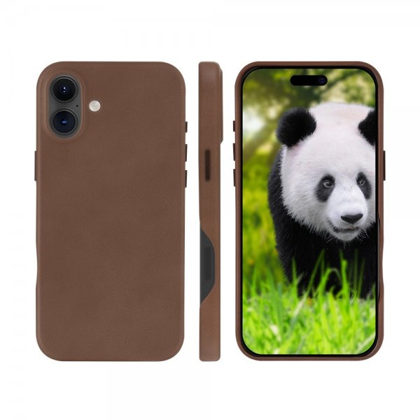 iPhone 16 Plus Etui Lynge MagSafe Dark Tan