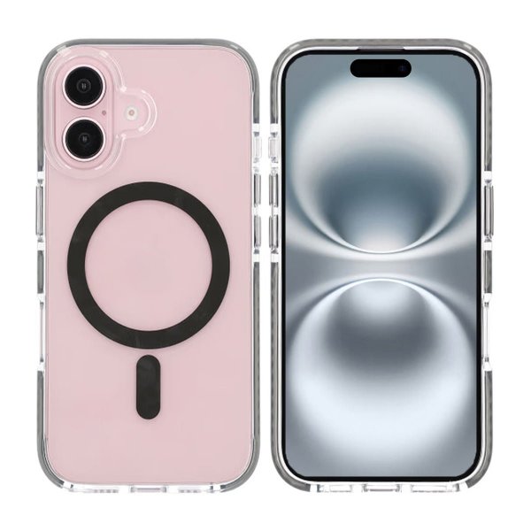 iPhone 16 Plus Cover Stødabsorberende MagSafe Grå