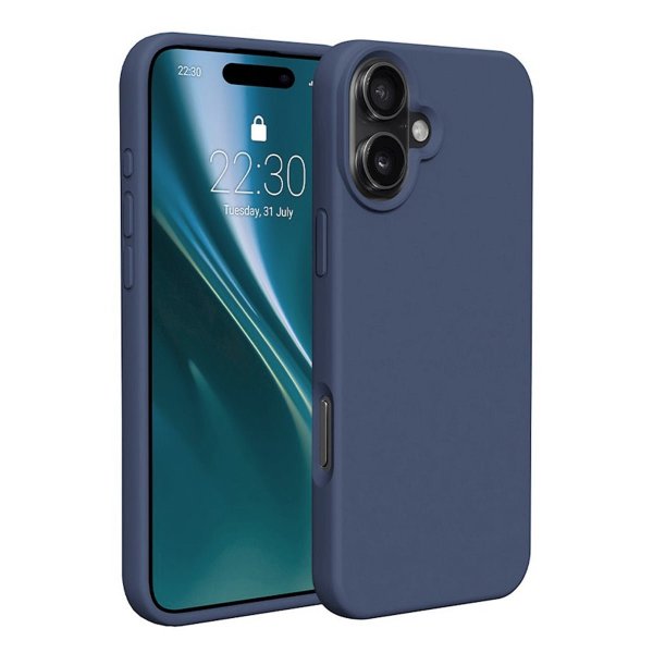 iPhone 16 Plus Cover Silikone Blå
