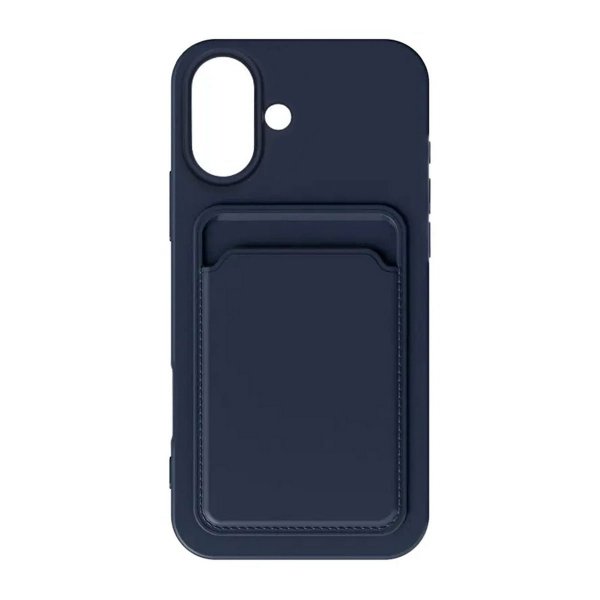 iPhone 16 Plus Cover Kortholder Blå