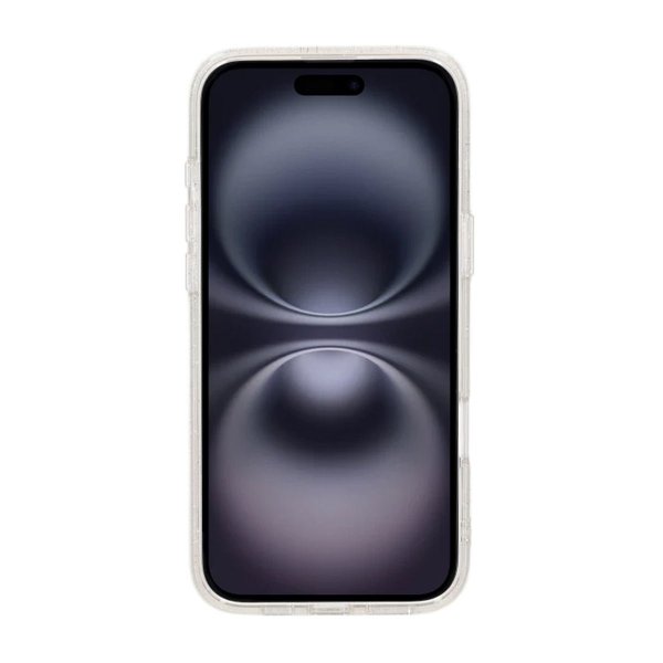 iPhone 16 Plus Cover Glitter MagSafe Hvid