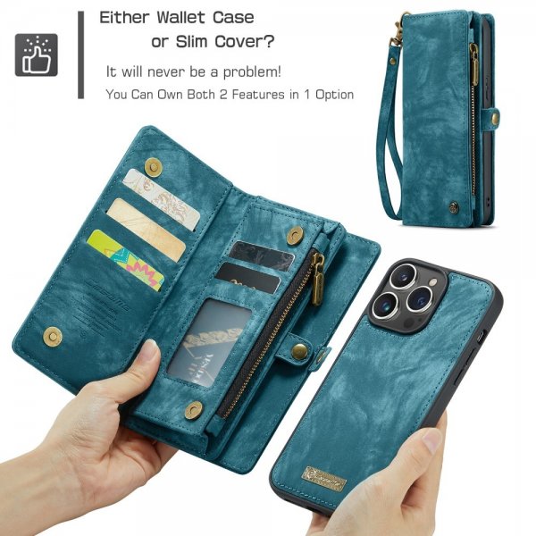 iPhone 16 Pro Etui 008 Series Aftageligt Cover Blå