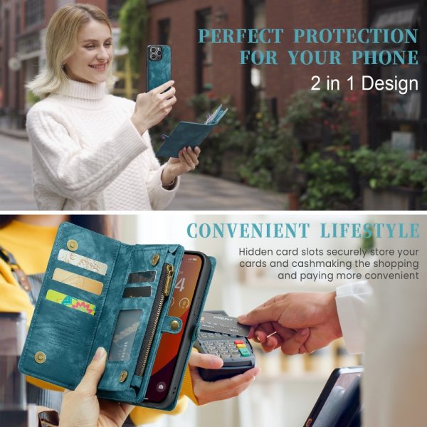 iPhone 16 Pro Etui 008 Series Aftageligt Cover Blå