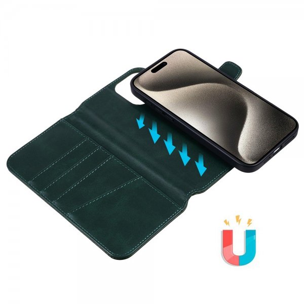 iPhone 16 Pro Etui MagLeather Juniper Green