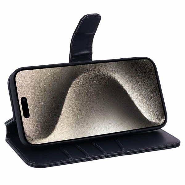 iPhone 16 Pro Max Etui Essential Leather Raven Black